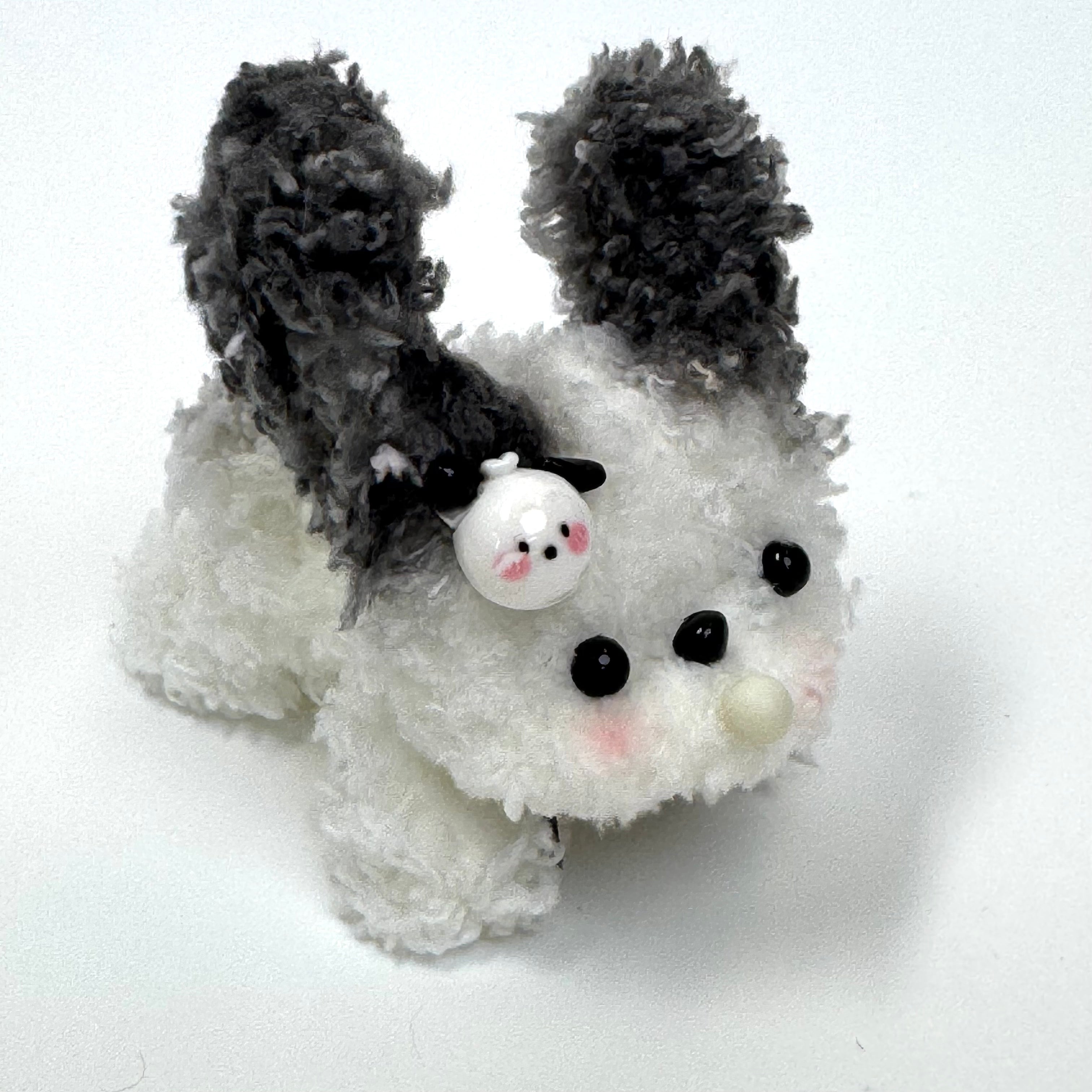 Cuddle Pup with Gray Ears